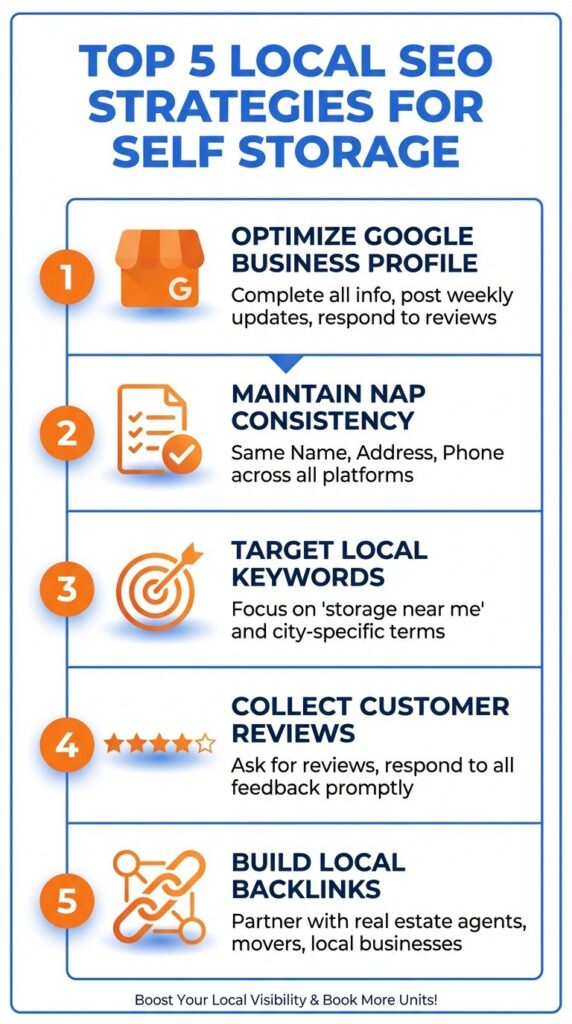 Top 5 Local SEO Strategies for Self Storage Facilities
